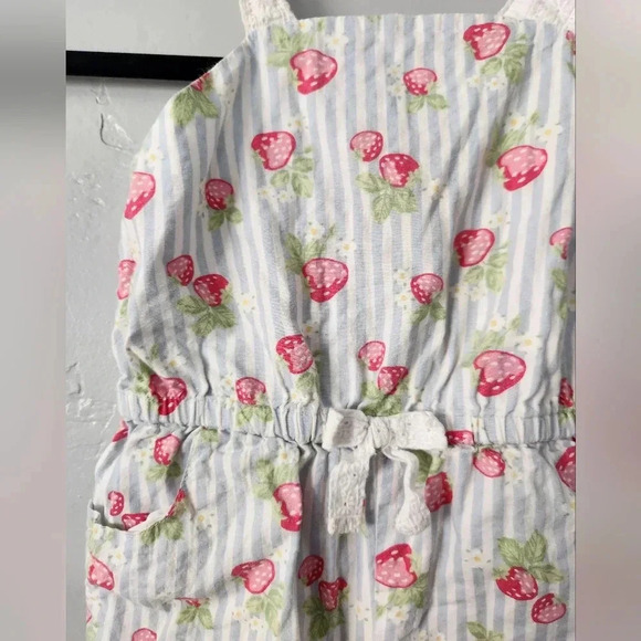 Tommy Bahama Girls Strawberry Tank Romper sz 5T - Picture 3 of 5